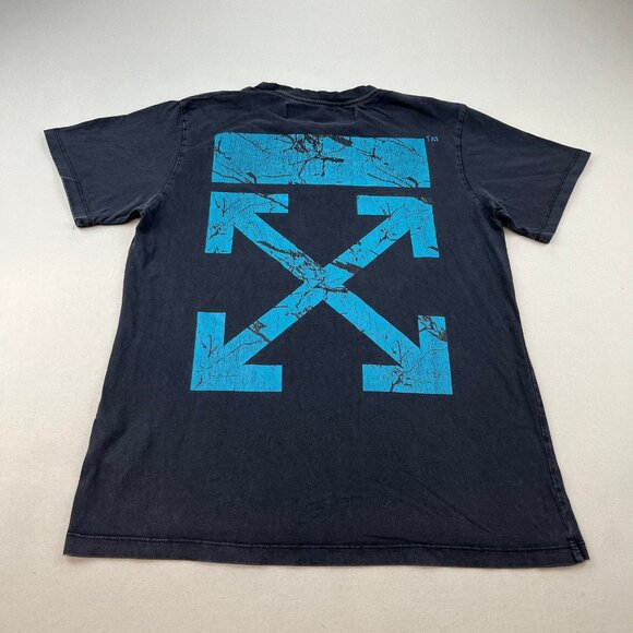 Off White T-Shirt Small Black Macao Virgil Abloh Arrows 2018 - Picture 1 of 12